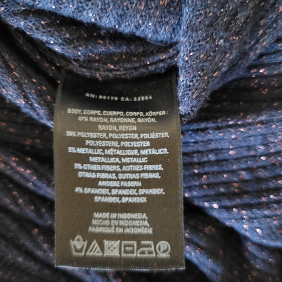 Anthropologie Postmark Shine Ruffle Cowl Neck Pullover, VGUC, Size S - Picture 7 of 7